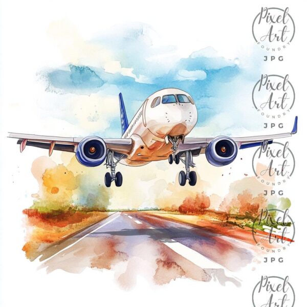 Aviation Adventure Clipart Airplane Travel Scenic Flight 20 JPGs Wanderlust Marketing Decor Airlines Tourism Sky Views